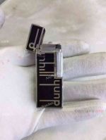 Dunhill Replica Lighter black w/ silver - Top End